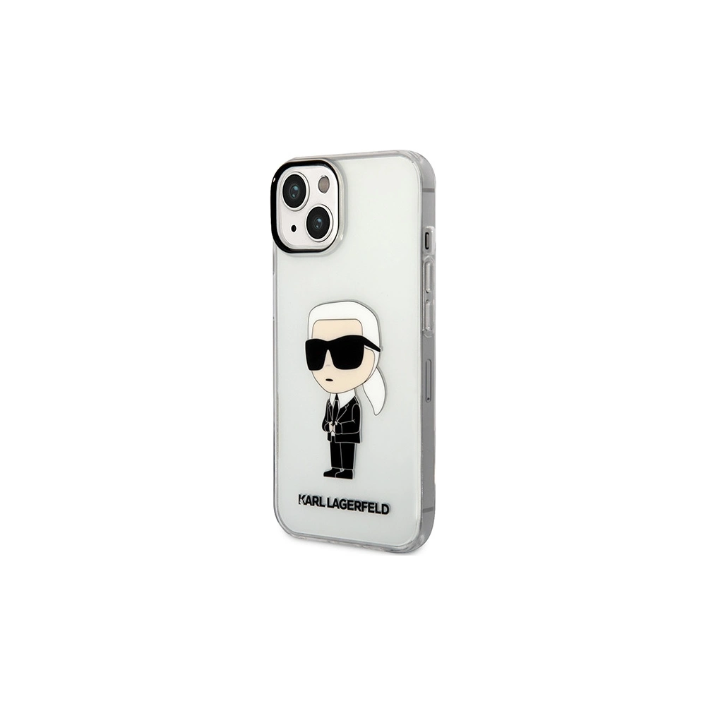 Etui Karl Lagerfeld KLHCP14MHNIKTCT Apple iPhone 14 Plus / 15 Plus transparent hardcase Ikonik Karl Lagerfeld