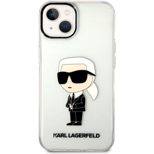 Etui Karl Lagerfeld KLHCP14MHNIKTCT Apple iPhone 14 Plus / 15 Plus transparent hardcase Ikonik Karl Lagerfeld