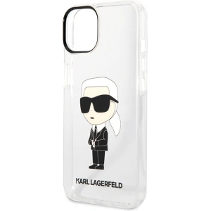 Etui Karl Lagerfeld KLHCP14MHNIKTCT Apple iPhone 14 Plus / 15 Plus transparent hardcase Ikonik Karl Lagerfeld