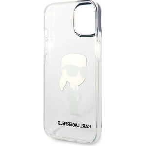 Etui Karl Lagerfeld KLHCP14MHNIKTCT Apple iPhone 14 Plus / 15 Plus transparent hardcase Ikonik Karl Lagerfeld