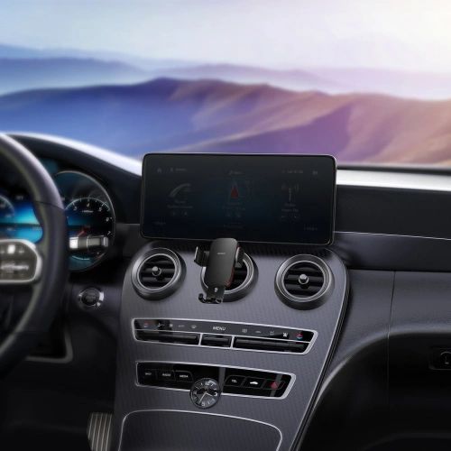 Buy Baseus Metal AgeⅡ gravity holder for round car air vent black - BSU3681 - {ean13} - Home Screen Store Europe