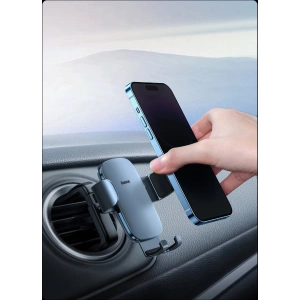 Buy Baseus Metal AgeⅡ gravity holder for round car air vent dark gray - BSU3682 - {ean13} - Home Screen Store Europe