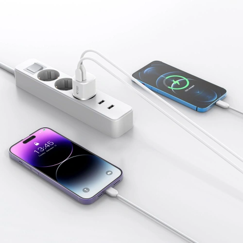 Kup Încărcătorul de rețea Tech-Protect C20W Mini încărcător de rețea cu 2 porturi PD 20W QC 3.0 Alb - THP1554 - {ean13} - Sklep Home Screen