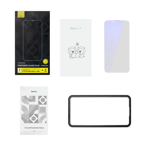 Kup Gehärtetes Glas Baseus Anti-Blaulicht 0.4mm Apple iPhone iPhone 14 Plus / 15 Plus - BSU3686 - {ean13} - Sklep Home Screen