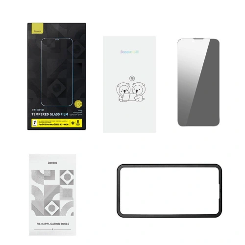 Kup Tvrzené sklo Baseus Privacy Anti Spy 0.4mm Apple iPhone iPhone 14 Plus / 15 Plus - BSU3689 - {ean13} - Sklep Home Screen