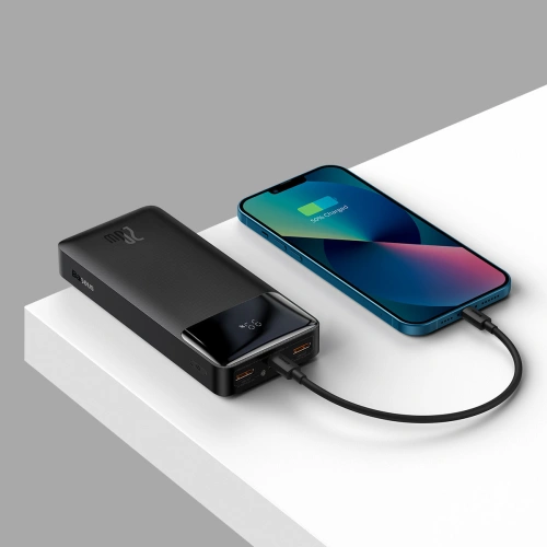 Kup Powerbank Baseus Bipow 20000mAh 20W černý (Overseas Edition) + kabel USB/microUSB 0.25m černý - BSU3691 - {ean13} - Sklep Home Screen