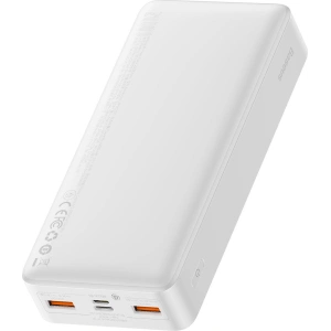 Powerbank Baseus Bipow 20000mAh 20W biały (Overseas Edition) + kabel USB/microUSB 0.25m biały