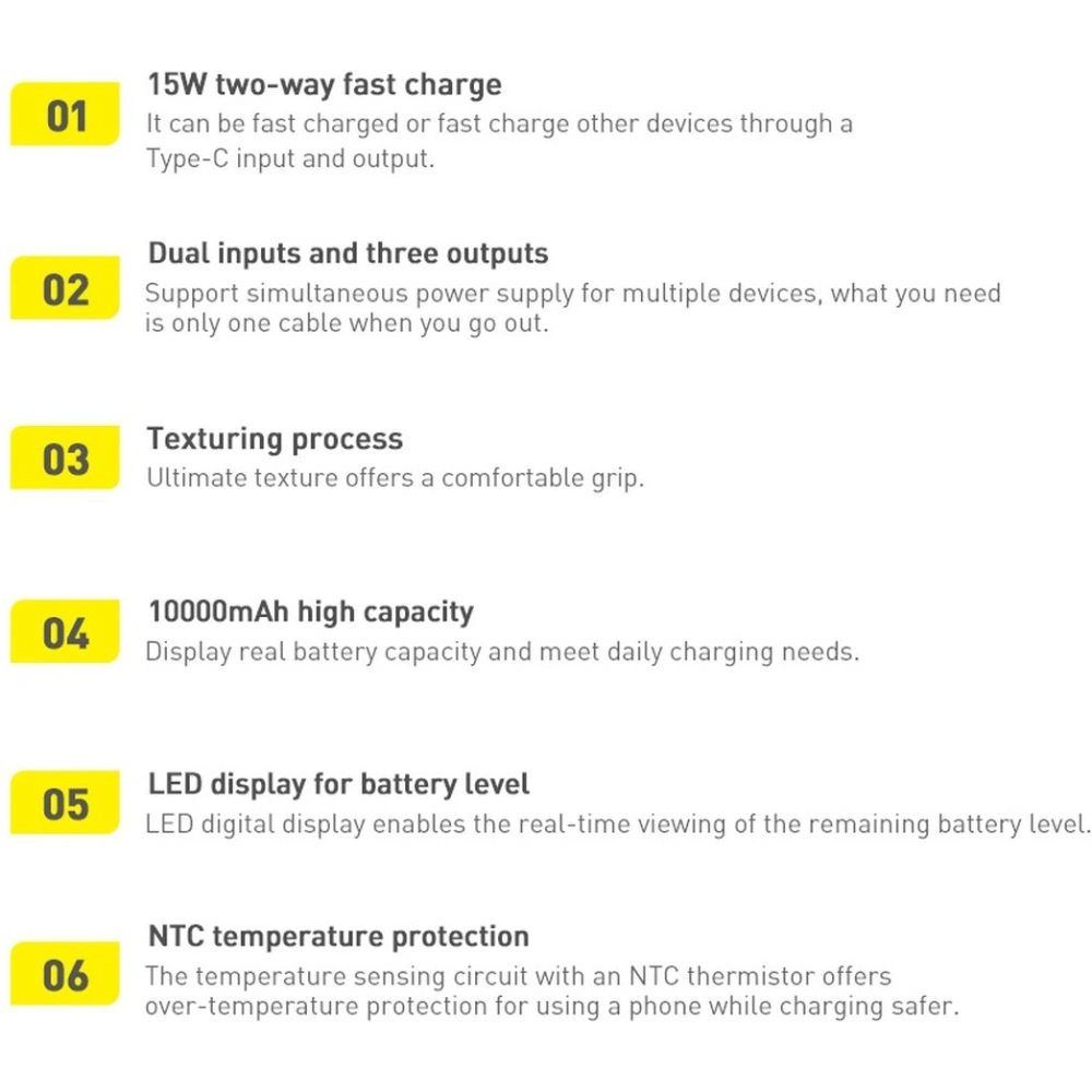 Powerbank Baseus Bipow Display 30000mAh 15W czarny (Overseas Edition) + kabel USB/microUSB 0.25m czarny