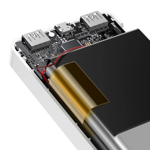 Kup Powerbank Baseus Bipow Display 30000mAh 15W weiß (Übersee-Ausgabe) + USB/microUSB-Kabel 0.25m weiß - BSU3694 - {ean13} - Sklep Home Screen