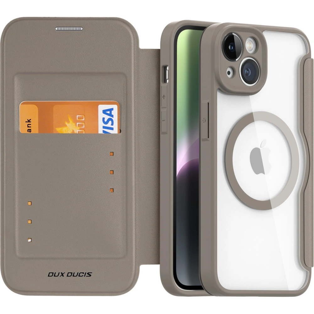 Etui Dux Ducis Skin X Pro MagSafe Apple iPhone 14 beżowy