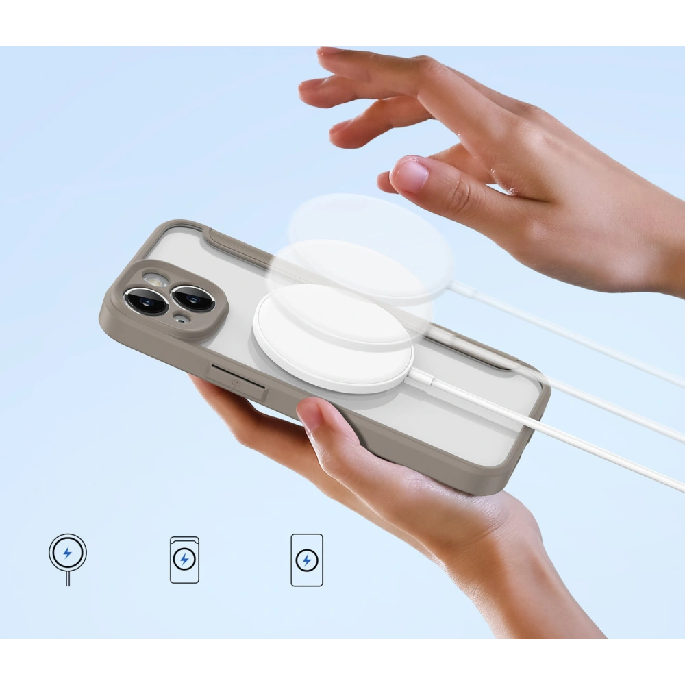 Etui Dux Ducis Skin X Pro MagSafe Apple iPhone 14 beżowy