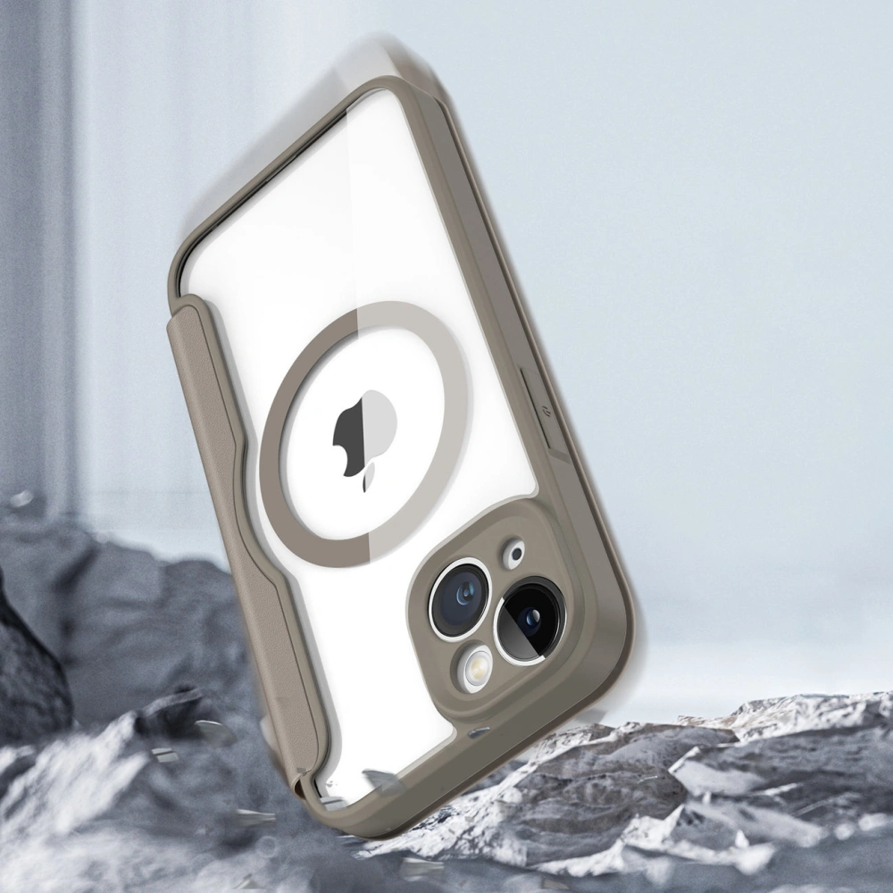 Etui Dux Ducis Skin X Pro MagSafe Apple iPhone 14 beżowy