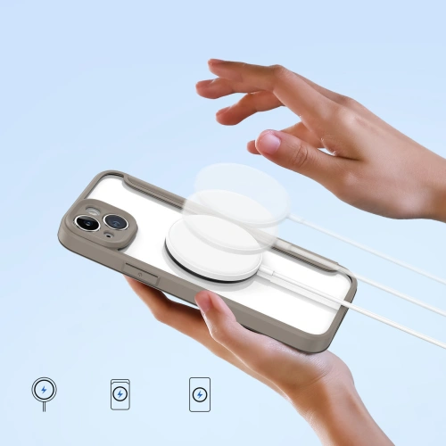 Kup Etui Dux Ducis Skin X Pro MagSafe Apple iPhone 14 Plus / 15 Plus béžový - DDS1360 - {ean13} - Sklep Home Screen