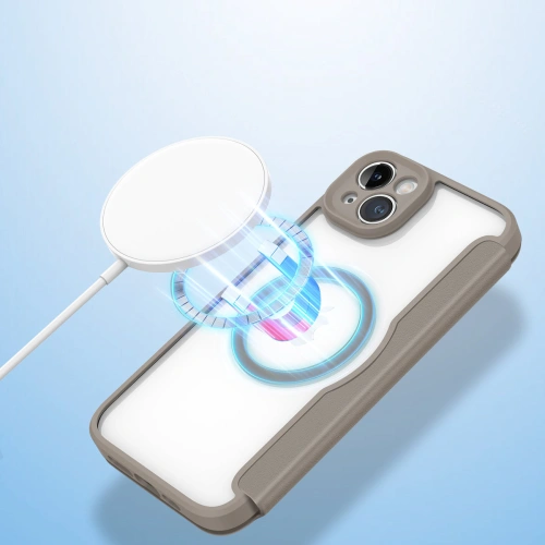 Kup Etui Dux Ducis Skin X Pro MagSafe Apple iPhone 14 Plus / 15 Plus béžový - DDS1360 - {ean13} - Sklep Home Screen
