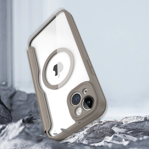 Kup Etui Dux Ducis Skin X Pro MagSafe pentru Apple iPhone 14 Plus / 15 Plus bej - DDS1360 - {ean13} - Sklep Home Screen