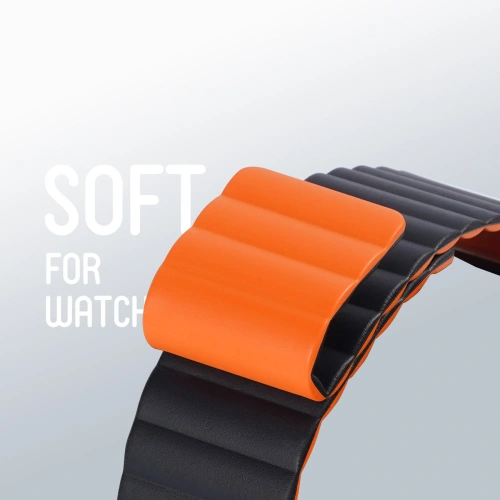 Kup Pasek Dux Ducis Magnetic Strap Apple Watch Ultra czarno-pomarańczowy (Chain Version) - DDS1368 - {ean13} - Sklep Home Screen