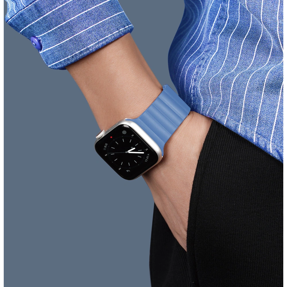 Pasek Dux Ducis Magnetic Strap Apple Watch Ultra niebieski (Chain Version)