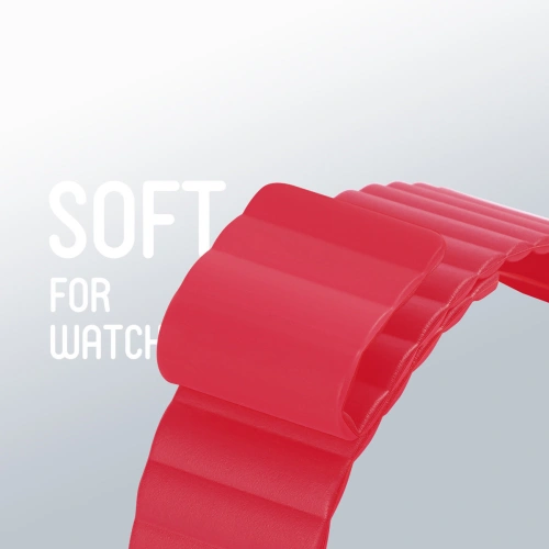 Kup Pasek Dux Ducis Magnetic Strap Apple Watch Ultra roșu (Versiunea Chain) - DDS1371 - {ean13} - Sklep Home Screen