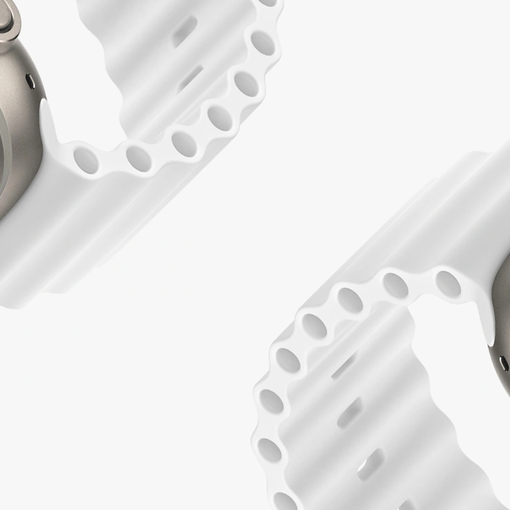 Pasek Dux Ducis Strap Apple Watch 4/5/6/7/8/9/SE/10 40/41/42mm biały (OceanWave Version)