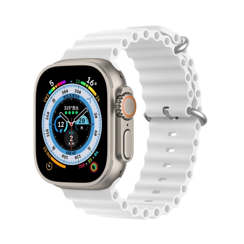 Kup Pásek Dux Ducis Strap Apple Watch 4/5/6/7/8/9/SE 44/45mm bílý (OceanWave Verze) - DDS1379 - {ean13} - Sklep Home Screen
