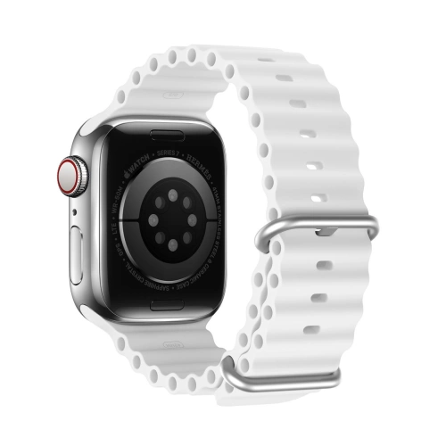 Kup Pásek Dux Ducis Strap Apple Watch 4/5/6/7/8/9/SE 44/45mm bílý (OceanWave Verze) - DDS1379 - {ean13} - Sklep Home Screen