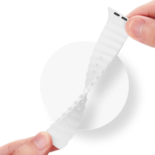 Kup Pásek Dux Ducis Strap Apple Watch 4/5/6/7/8/9/SE 44/45mm bílý (OceanWave Verze) - DDS1379 - {ean13} - Sklep Home Screen