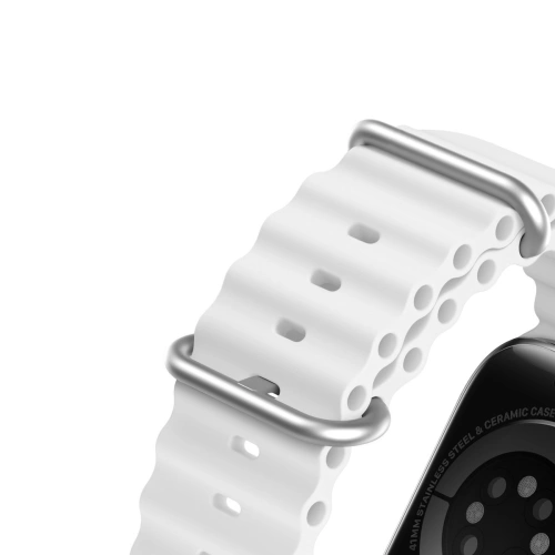Kup Pásek Dux Ducis Strap Apple Watch 4/5/6/7/8/9/SE 44/45mm bílý (OceanWave Verze) - DDS1379 - {ean13} - Sklep Home Screen