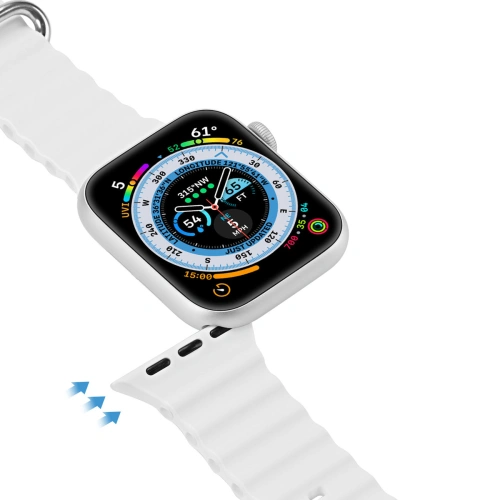 Kup Pásek Dux Ducis Strap Apple Watch 4/5/6/7/8/9/SE 44/45mm bílý (OceanWave Verze) - DDS1379 - {ean13} - Sklep Home Screen
