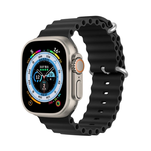 Buy Dux Ducis Strap for Apple Watch 4/5/6/7/8/9/SE 44/45mm black (OceanWave Version) - DDS1381 - {ean13} - Home Screen Store Europe