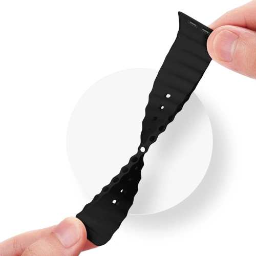 Buy Dux Ducis Strap for Apple Watch 4/5/6/7/8/9/SE 44/45mm black (OceanWave Version) - DDS1381 - {ean13} - Home Screen Store Europe