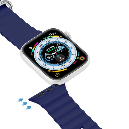 Kup Dux Ducis Strap Apple Watch 4/5/6/7/8/9/SE 44/45mm navyblau (OceanWave Version) - DDS1382 - {ean13} - Sklep Home Screen