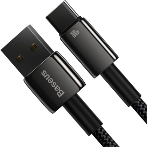Kabel Baseus Tungsten Gold USB/USB-C 480Mbps 100W 1m czarny