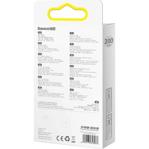 Kabel Baseus Tungsten Gold USB/USB-C 480Mbps 100W 1m černý