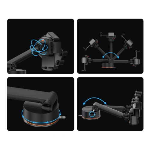 Buy Baseus Easy Control Pro Car Mount Holder black (Suction Cup Version) - BSU3697 - {ean13} - Home Screen Store Europe