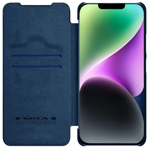 Buy Nillkin Qin Leather Pro Case Apple iPhone 14 blue - NLK769 - {ean13} - Home Screen Store Europe
