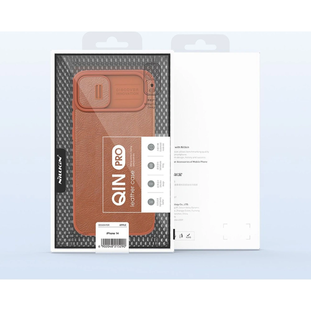 Etui Nillkin Qin Leather Pro Apple iPhone 14 niebieski