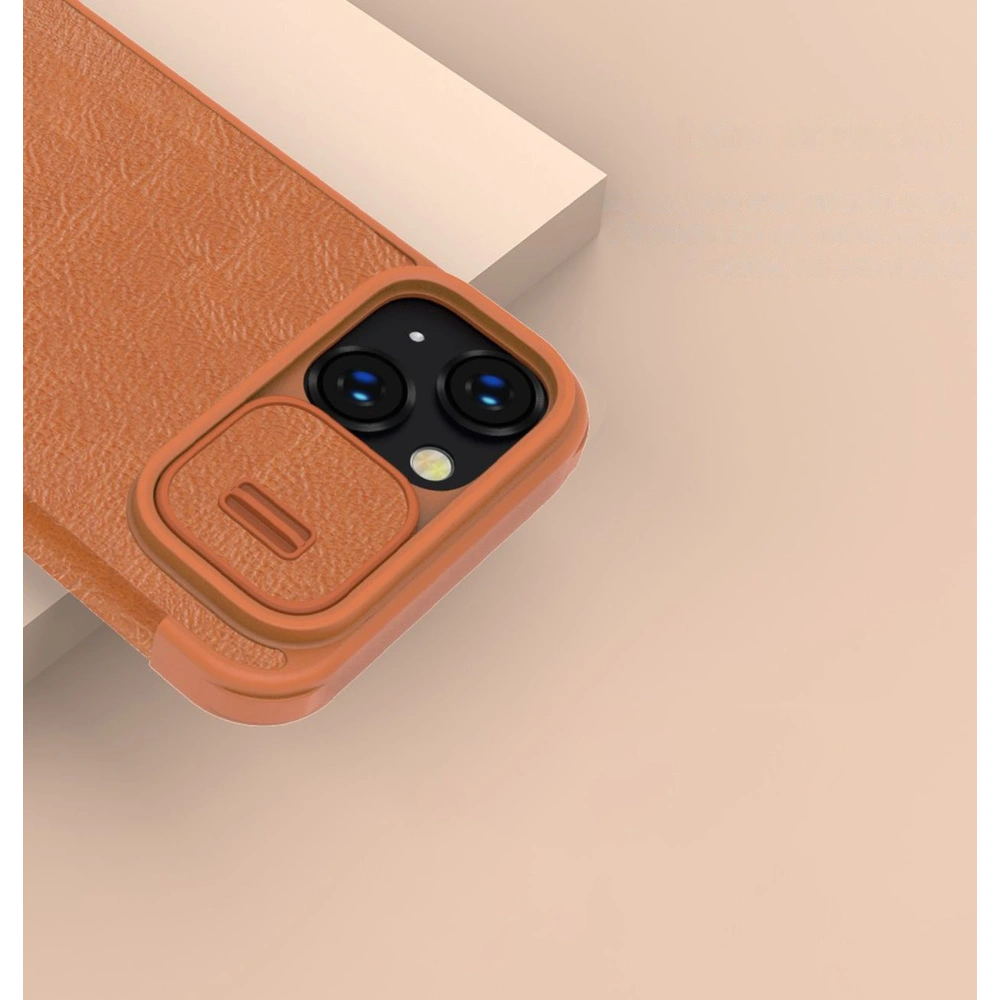 Etui Nillkin Qin Leather Pro Apple iPhone 14 niebieski