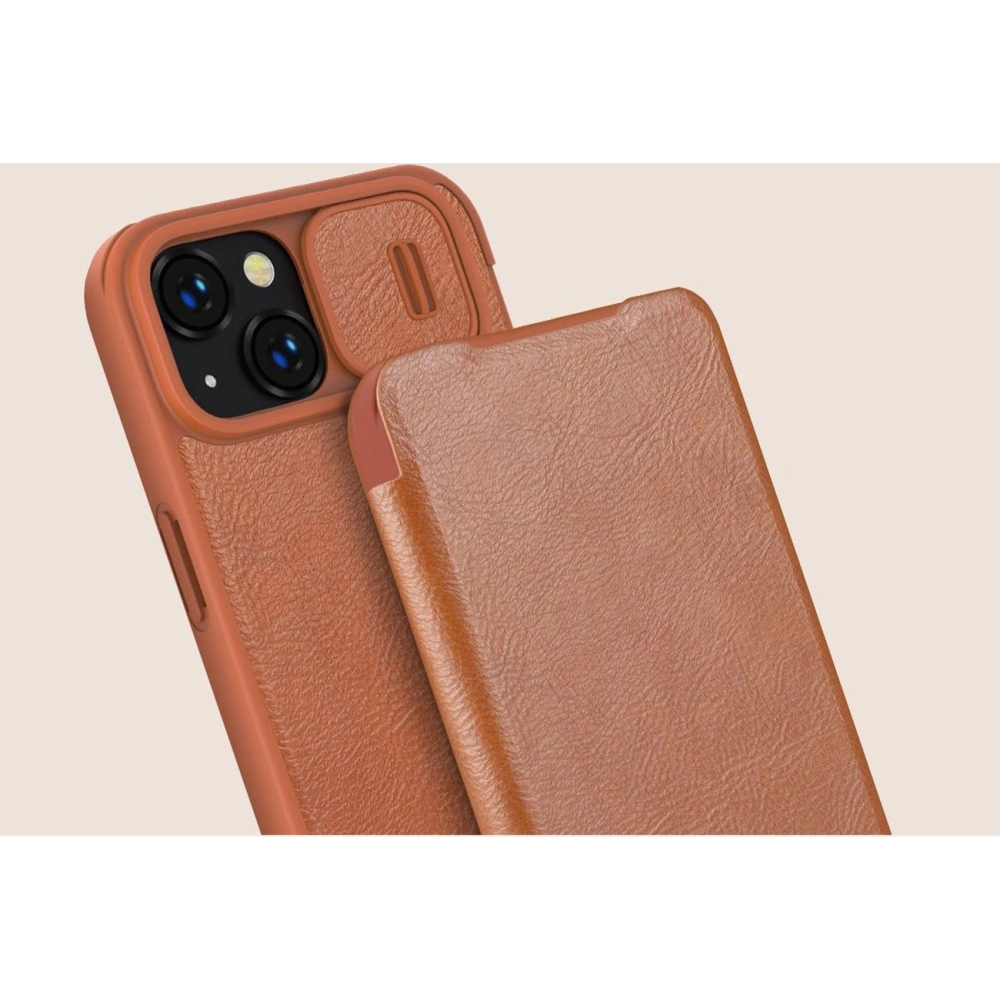 Etui Nillkin Qin Leather Pro Apple iPhone 14 niebieski