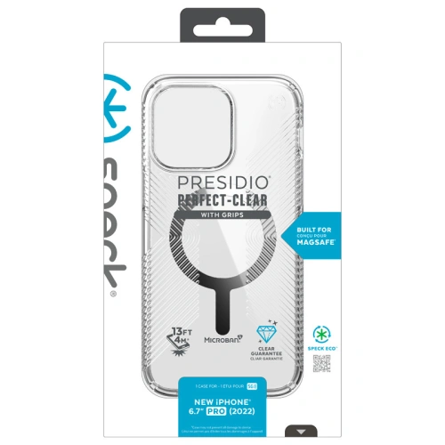 Kup Etui Speck Presidio Perfect-Clear Grips MICROBAN MagSafe Apple iPhone 14 Pro (Průhledné) - SPK464 - {ean13} - Sklep Home Screen