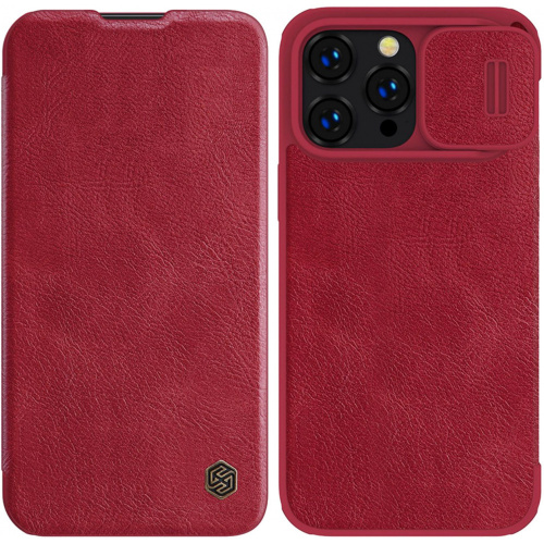 Kup Etui Nillkin Qin Leather Pro Apple iPhone 14 Pro czerwony - 6902048248953 - NLK772 - Homescreen.pl