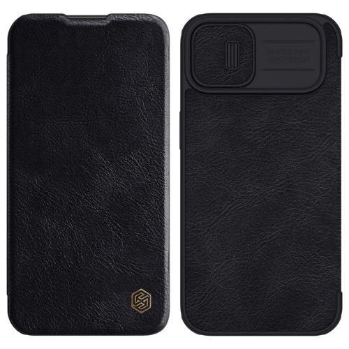 Kup Etui Nillkin Qin Leather Pro Apple iPhone 14 Plus / 15 Plus černé - NLK774 - {ean13} - Sklep Home Screen