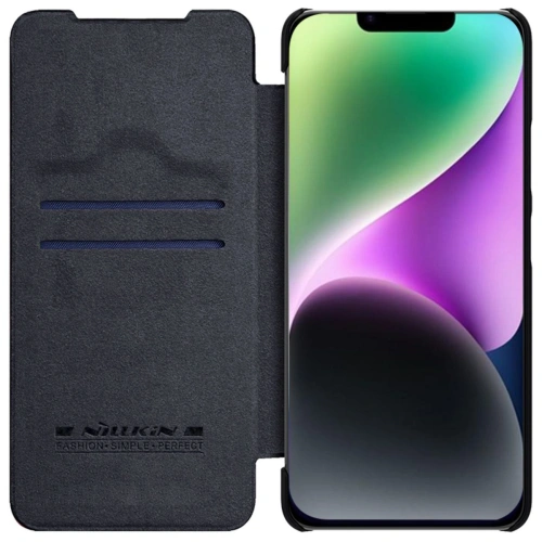 Kup Etui Nillkin Qin Leather Pro Apple iPhone 14 Plus / 15 Plus černé - NLK774 - {ean13} - Sklep Home Screen
