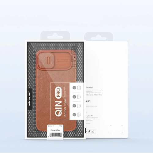 Kup Etui Nillkin Qin Leather Pro Apple iPhone 14 Plus / 15 Plus černé - NLK774 - {ean13} - Sklep Home Screen