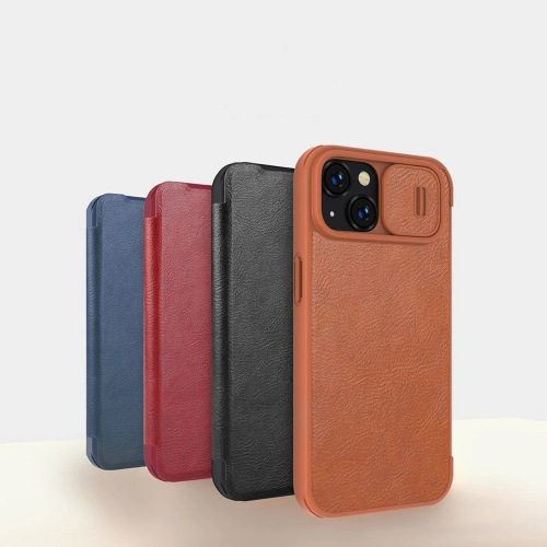 Kup Etui Nillkin Qin Leather Pro Apple iPhone 14 Plus / 15 Plus černé - NLK774 - {ean13} - Sklep Home Screen