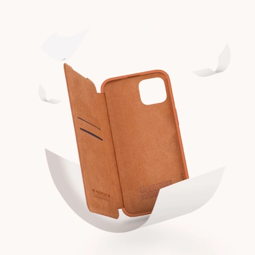 Kup Etui Nillkin Qin Leather Pro Apple iPhone 14 Plus / 15 Plus černé - NLK774 - {ean13} - Sklep Home Screen