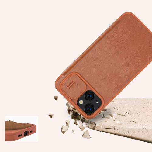 Kup Etui Nillkin Qin Leather Pro Apple iPhone 14 Plus / 15 Plus černé - NLK774 - {ean13} - Sklep Home Screen