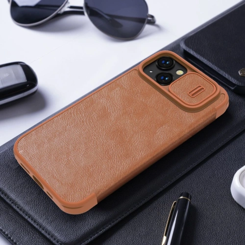 Kup Etui Nillkin Qin Leather Pro Apple iPhone 14 Plus / 15 Plus černé - NLK774 - {ean13} - Sklep Home Screen