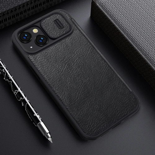 Kup Etui Nillkin Qin Leather Pro Apple iPhone 14 Plus / 15 Plus černé - NLK774 - {ean13} - Sklep Home Screen