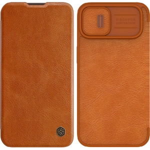 Etui Nillkin Qin Leather Pro Apple iPhone 14 Plus / 15 Plus brązowy