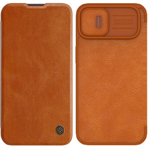 Kup Etui Nillkin Qin Leather Pro Apple iPhone 14 Plus brązowy - 6902048248984 - NLK775 - Homescreen.pl